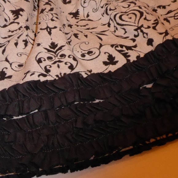 Persnickety Toddler Girl Ivory & Black Ruffled Dress Size 2 - Picture 3 of 10